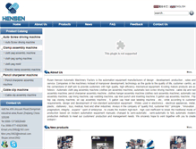 Tablet Screenshot of hensen-machinery.com